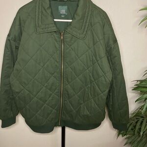 Green Quilted Jacket